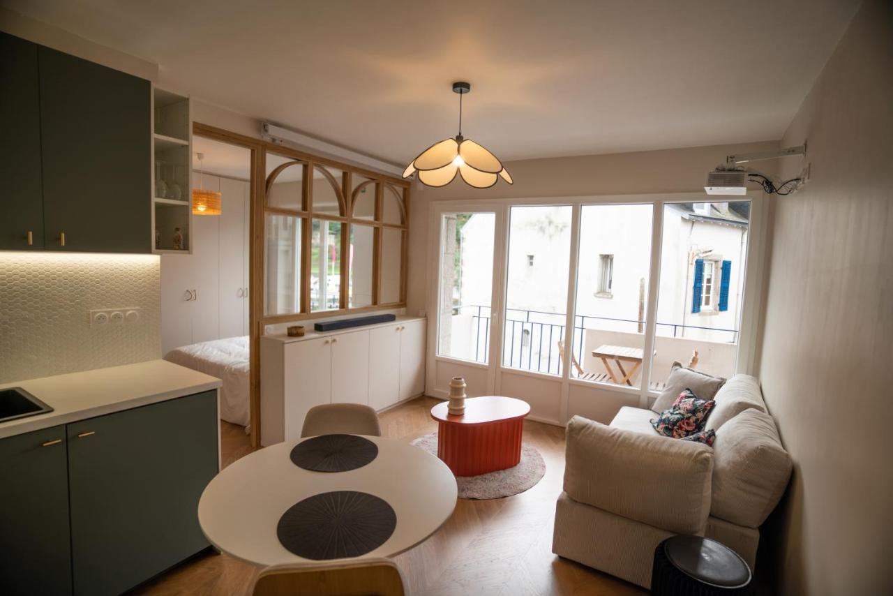 Charmant T2 Vue Odet - Rénové par un Architecte Quimper Esterno foto